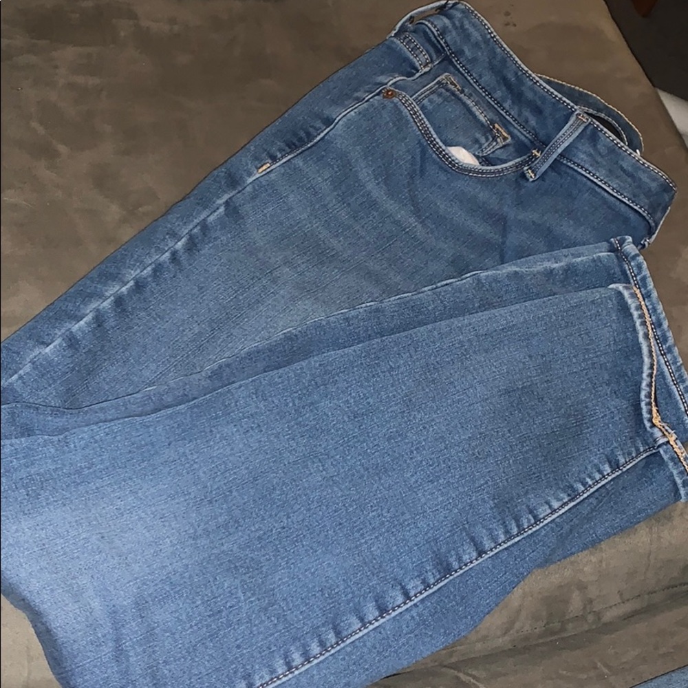 Old Navy Super Skinny Built in Warm Jeans.